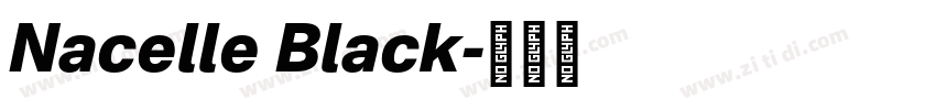 Nacelle Black字体转换